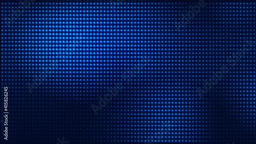 Wallpaper Mural Dot blue pattern screen led light gradient texture background. Abstract  technology big data digital background. 3d rendering. Torontodigital.ca