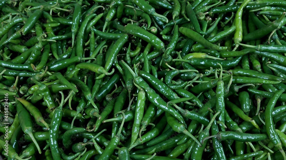 green chilli in market