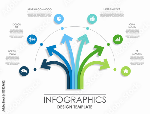 Infographic design template with place for your data. Vector illustration.