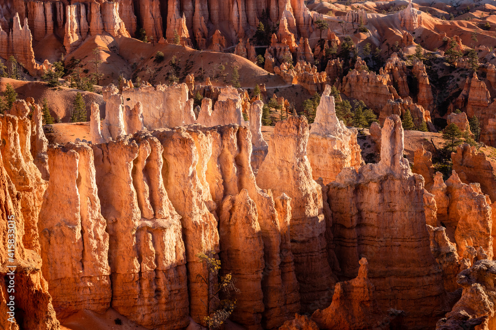 A collection of sandstone hoodoos at Bryce Canyon National Park, Utah A collection of sandstone hoodoos at Bryce Canyon National Park, Utah
