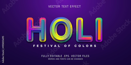 Holi text style effect fully editable