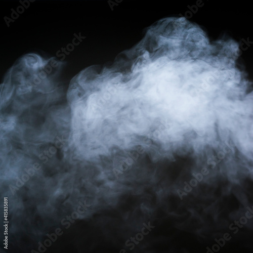 smoke on black background