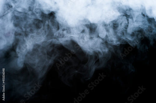 smoke on black background