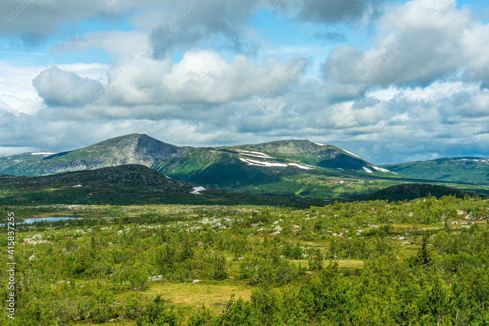 Beautiful nature view from the Swedish highlands