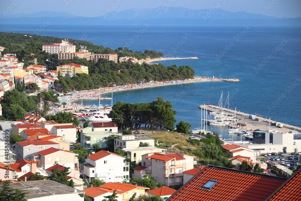 Obraz premium Baska Voda town, Croatia