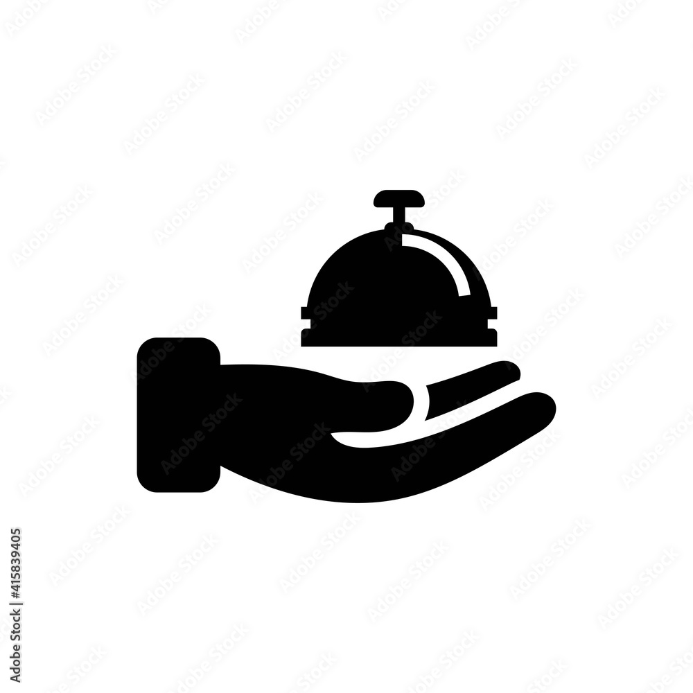 Fototapeta premium Food hotel service icon