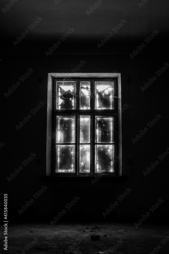 old window in the dark old window in the dark