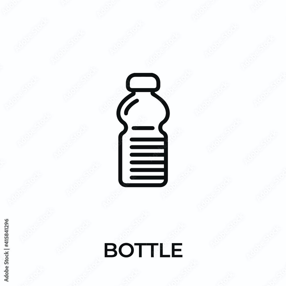 water bottle icon vector. water bottle sign symbol for modern design. Vector illustration water bottle icon vector. water bottle sign symbol for modern design. Vector illustration