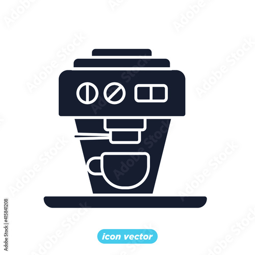 Coffee maker icon. Coffee maker symbol template for graphic and web design collection logo vector illustration