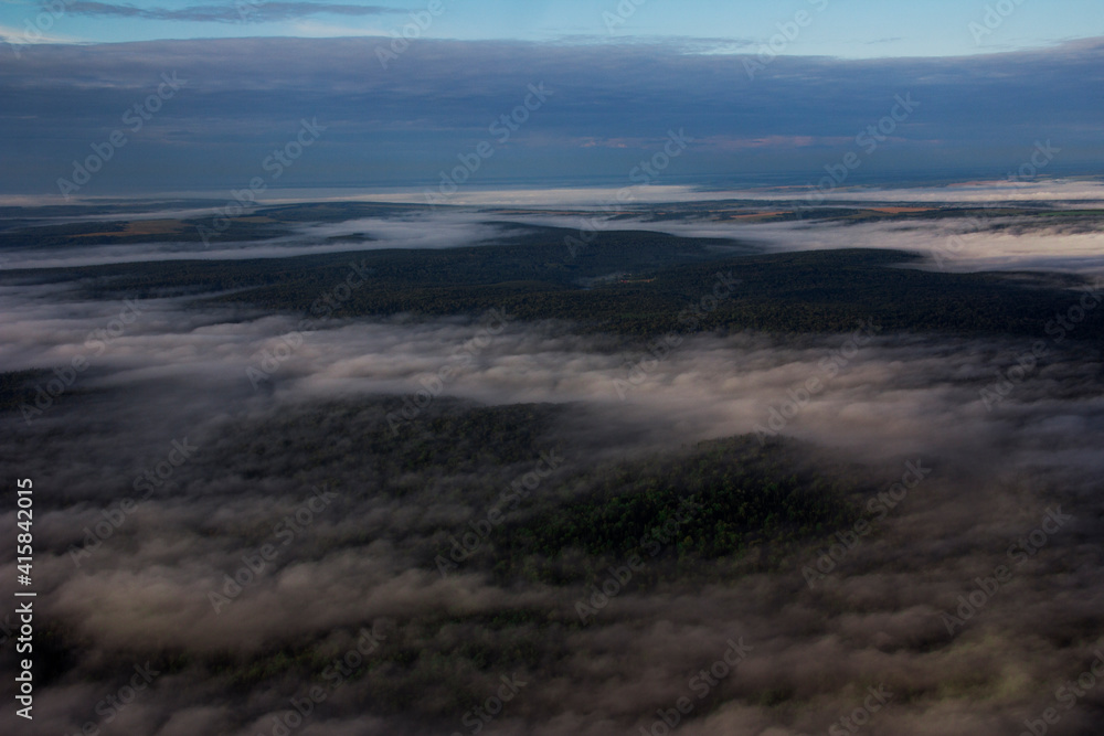 fog in the mountains