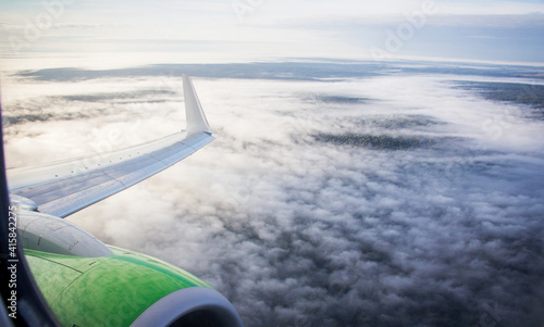 view from airplane window