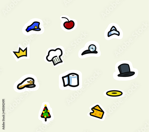set of hats from among as