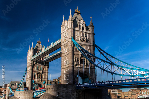 Dramatic photo of Tower Bridge in London