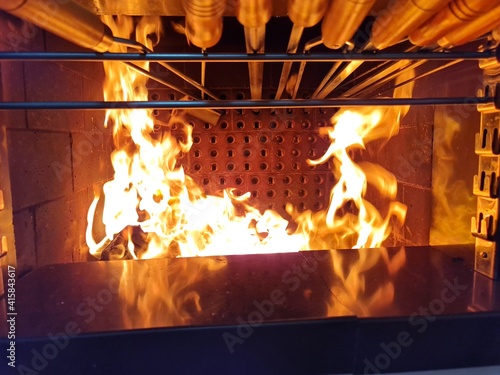 churrasco, carne, fogo, espeto, churrasqueira, amarelo, comida, calor, aquecimento, carne de gado, galeto, 