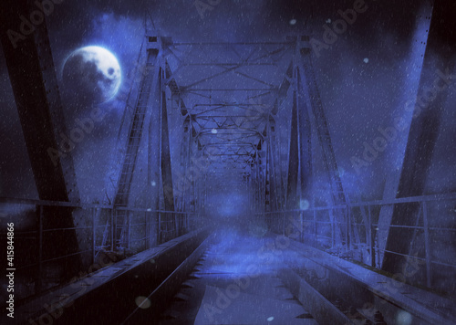 Mystic railroad bridge