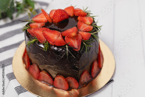 Heart shaped of delicious c...