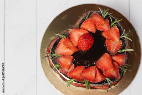 Heart shaped of delicious c...