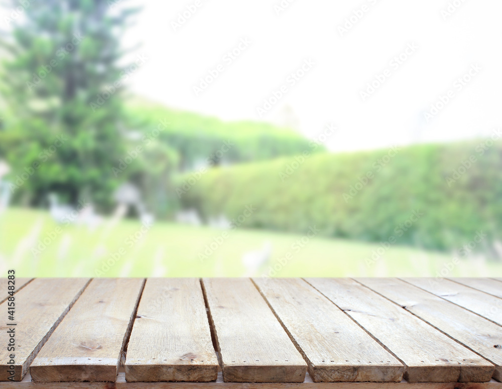Table Top And Blur Nature For Background Table Top And Blur Nature For Background