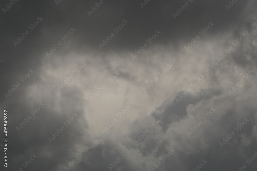 Obraz premium Nuages gris en gros plan