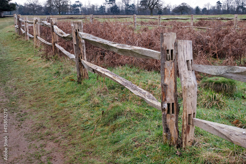 Photography old wooden fence
