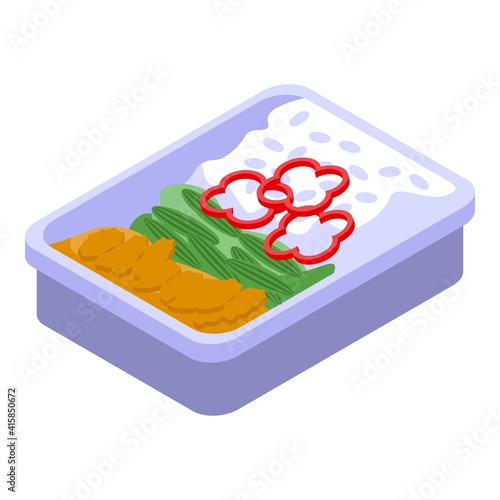 Flight meal icon. Isometric of flight meal vector icon for web design isolated on white background