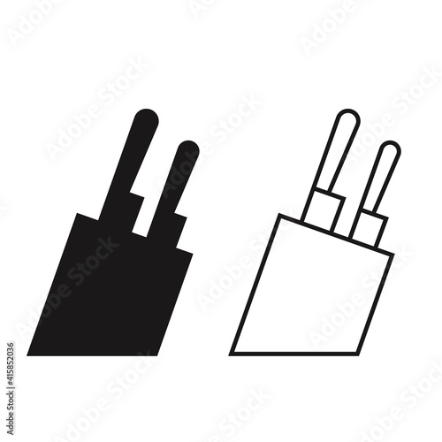 Set of Knife holder icon. Vector