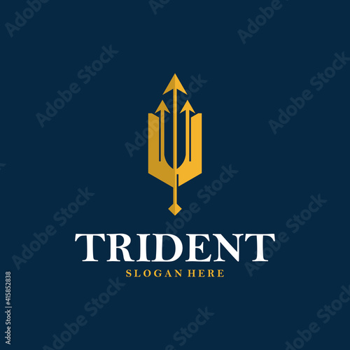 Trident Gold Creative Logo Design