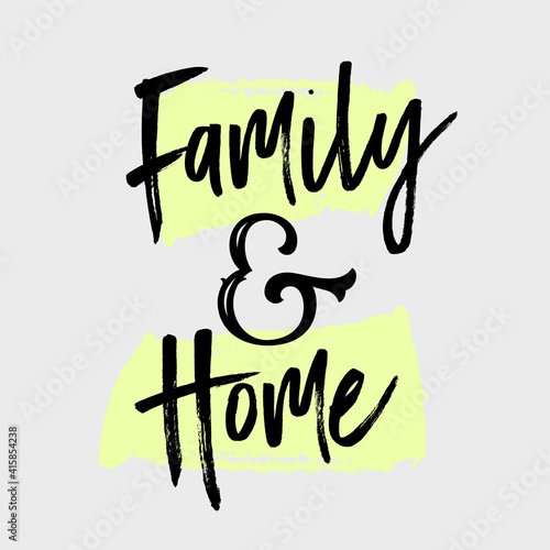 tipografia cartaz para decoração família e lar