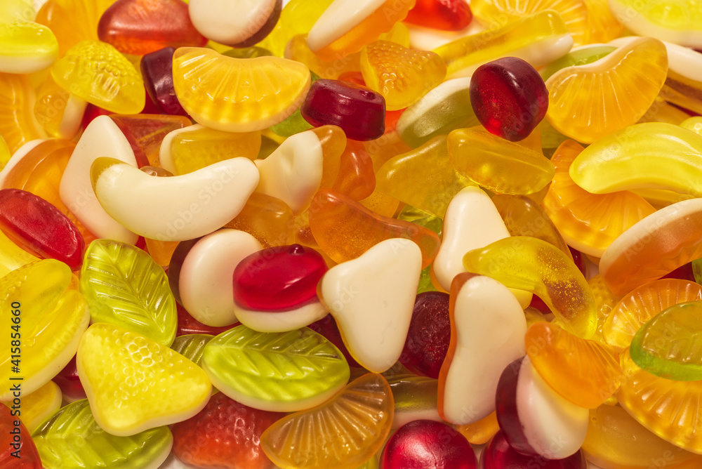 Assorted tasty gummy candies. Assorted tasty gummy candies.