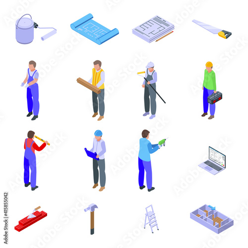 Redesign icon. Isometric of redesign vector icon for web design isolated on white background