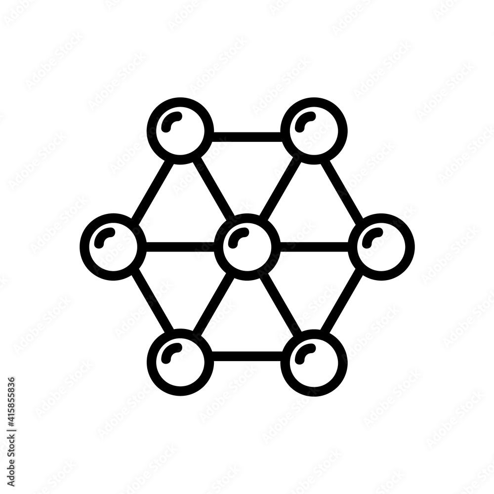 Molecule flat icon. Pictogram for web. Line stroke. Atom symbol isolated on white background. Vector eps10 Molecule flat icon. Pictogram for web. Line stroke. Atom symbol isolated on white background. Vector eps10