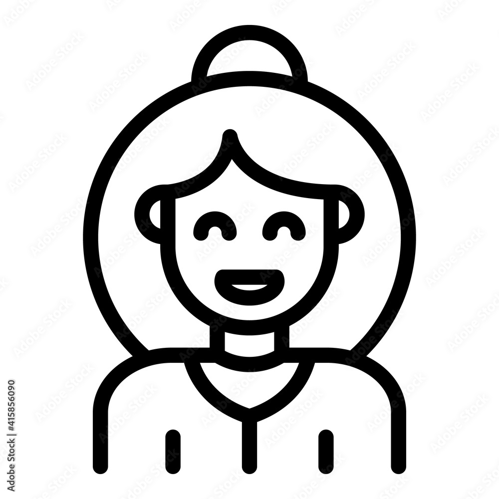 Mother family icon. Outline mother family vector icon for web design isolated on white background Mother family icon. Outline mother family vector icon for web design isolated on white background