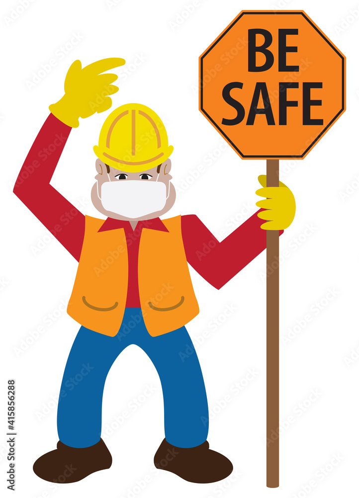 Traffic Controller With Mask Traffic Controller With Mask