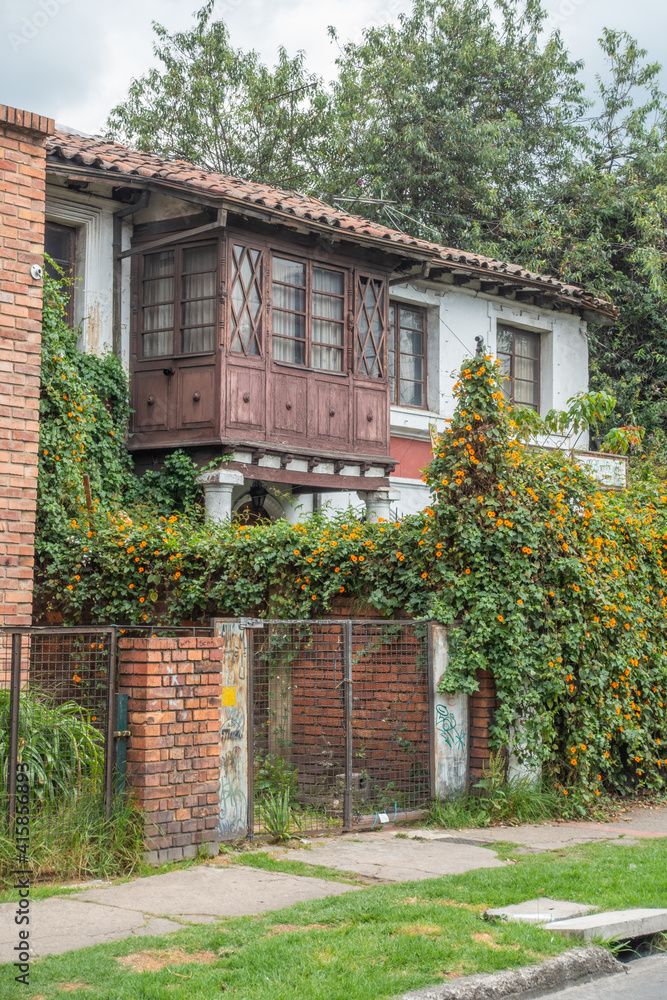 maison traditionnelle du quartier de Palermo dans la localité de Teusaquillo, Bogota, Colombie maison traditionnelle du quartier de Palermo dans la localité de Teusaquillo, Bogota, Colombie