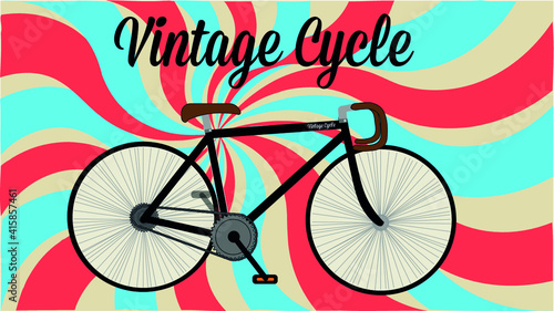affiche vintage. cycle
