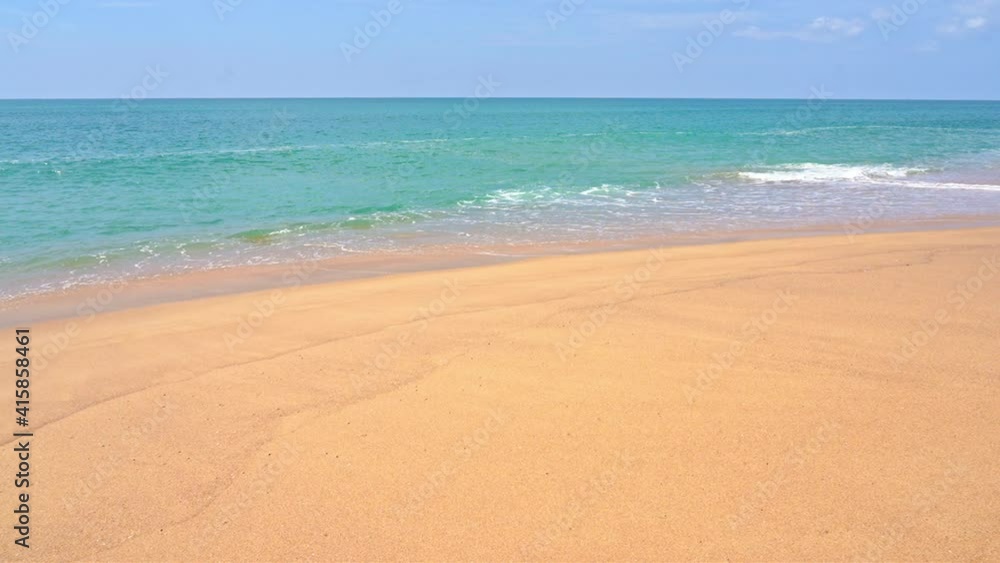 Slow-motion wave breaking on the beach. Slow-motion wave breaking on the beach.