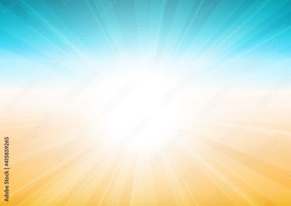 Vector : Stripes with blue and yellow summer background Vector : Stripes with blue and yellow summer background