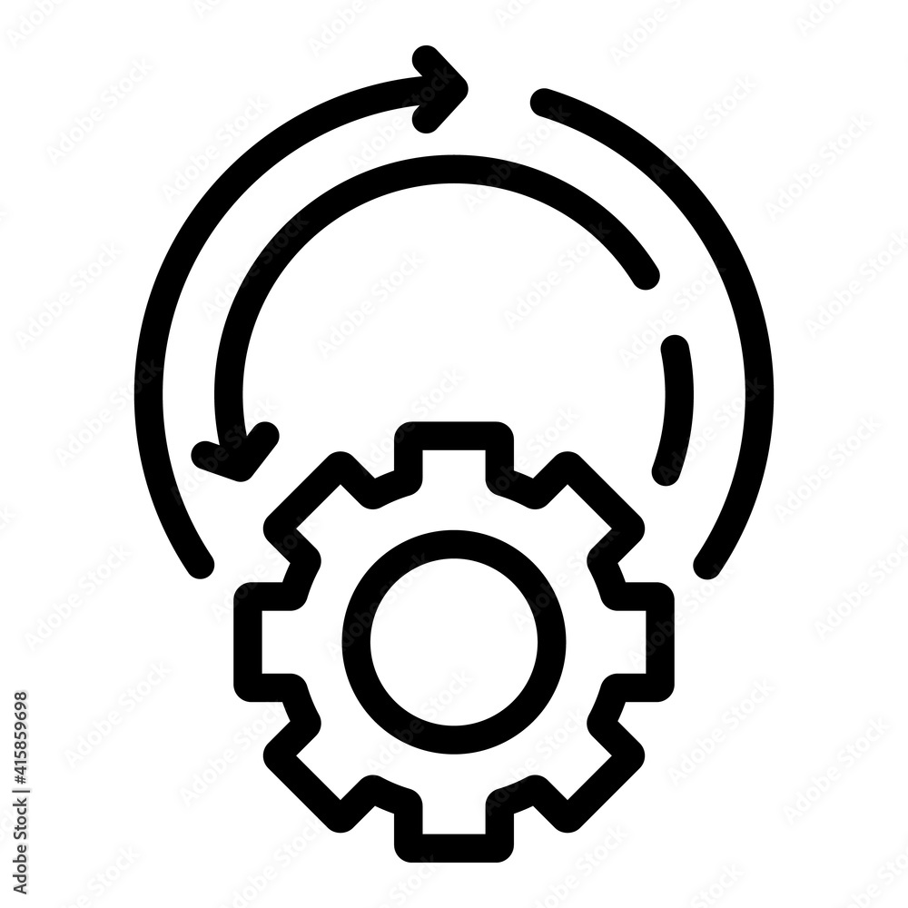 Setting adaptation icon. Outline setting adaptation vector icon for web design isolated on white background Setting adaptation icon. Outline setting adaptation vector icon for web design isolated on white background