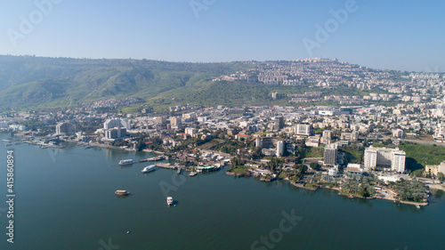 Tiberias city with Sea of the Galilee 3
