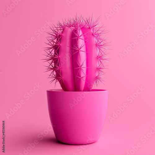 3d illustration of minimal cactus isolated