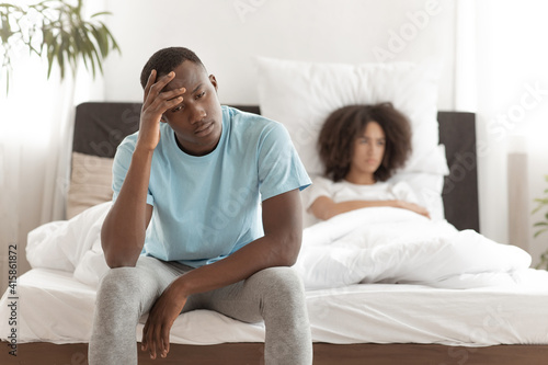 Tableau sur toile Erectile dysfunction, male power, quarrel, sex problems and relationship