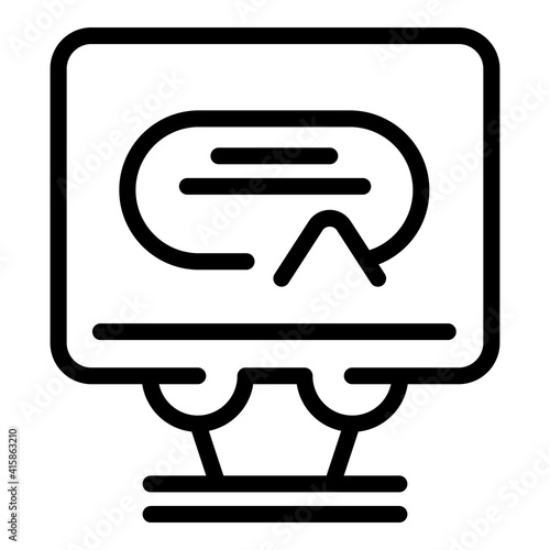 Engagement work icon. Outline engagement work vector icon for web design isolated on white background