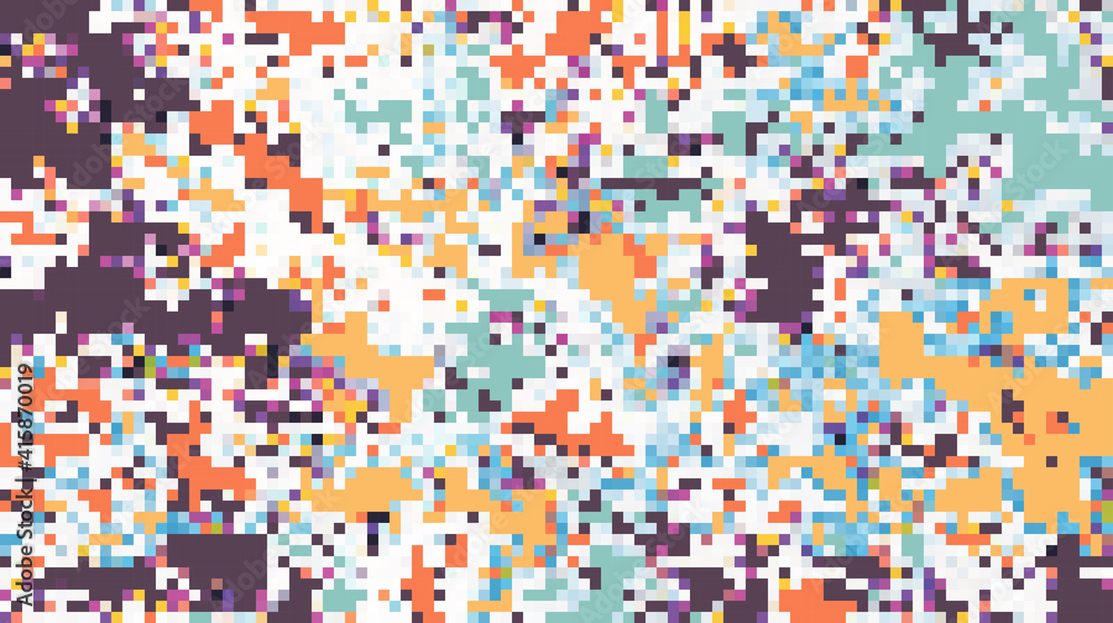 Fototapeta premium Colorful pixel background