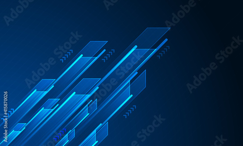 Abstract arrow direction. Technology background