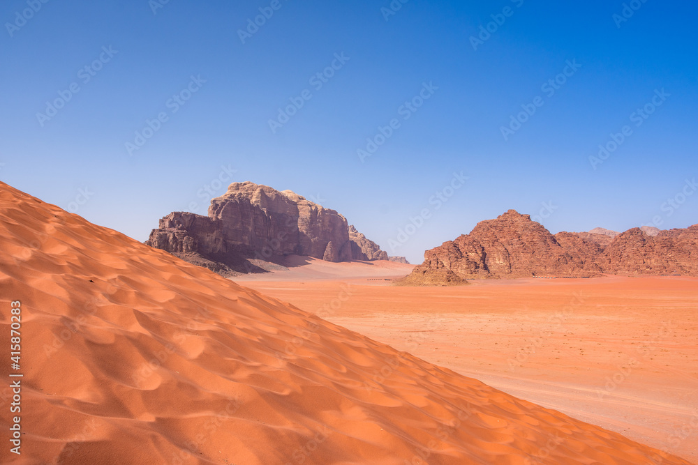 Wadi Rum desert in Jordan 