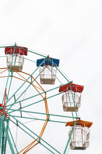 Obraz na płótnie Giant ferris wheel in Amusement park w salonie