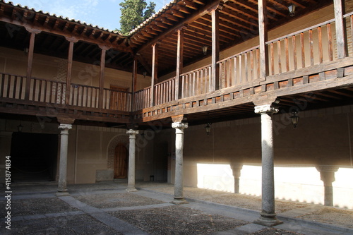 Inner courtyard of a typical Castilian noble house of the Middle Ages