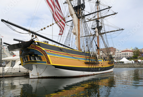 The brig Lady Washington is a full-scale reproduction of the first U.S. vessel to make landfall on the west coast of North America.