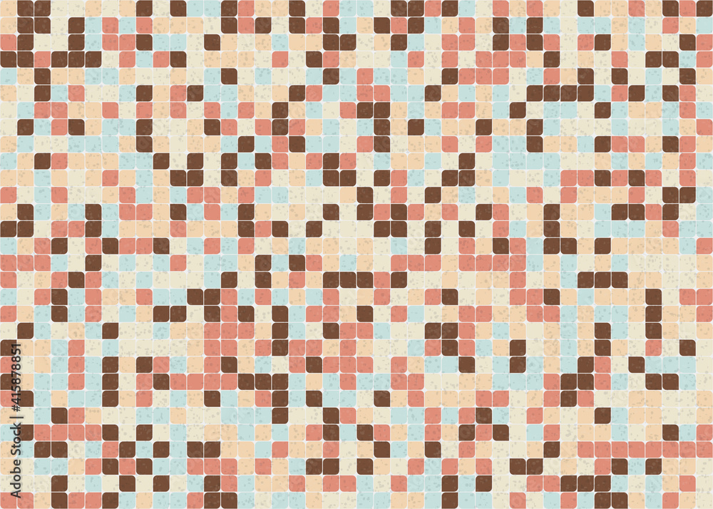 Fototapeta premium Abstract Geometric Pattern generative computational art illustration