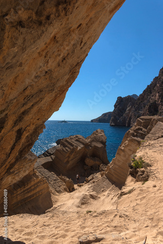 Area known as Atlantis on the island of Ibiza